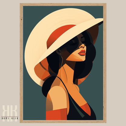 Chic Minimalist Abstract Female Wall Art - 7