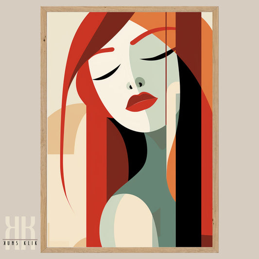Chic Minimalist Abstract Female Wall Art - 8