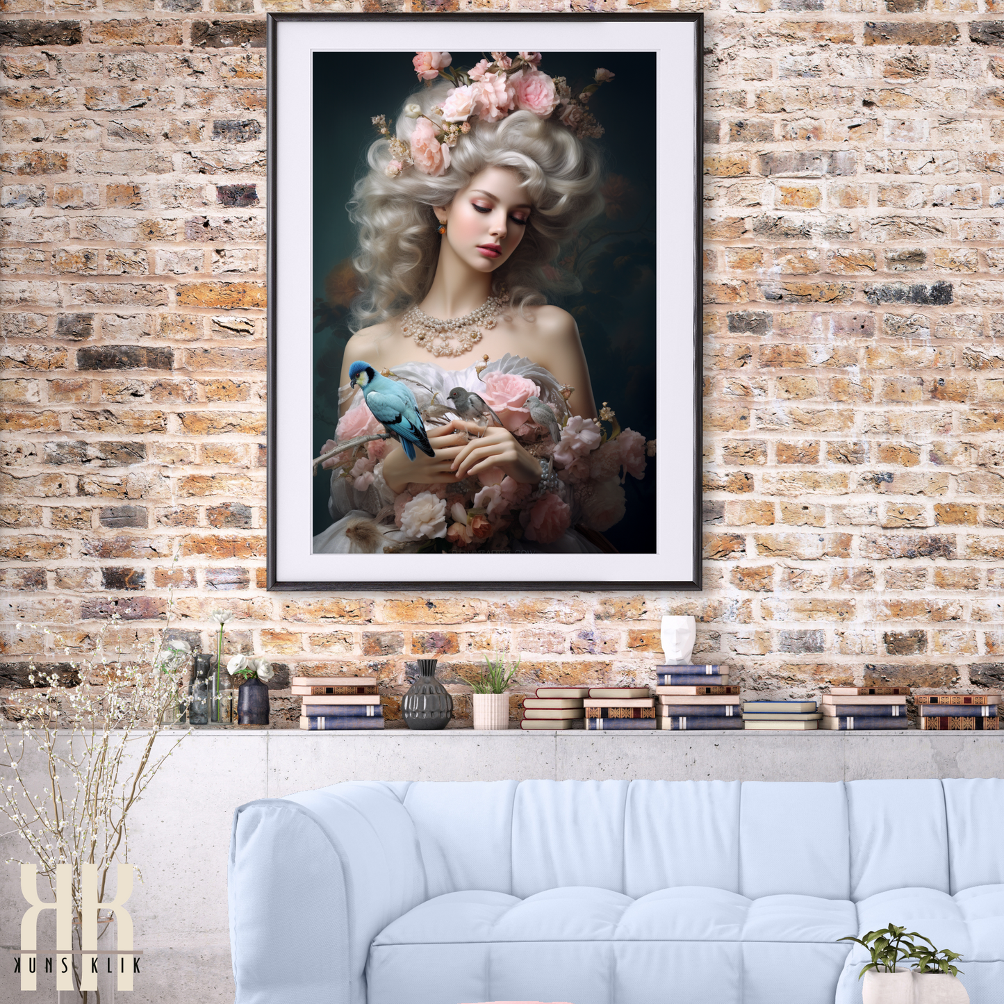 French Versailles Aristocratic Woman Wall Art - 3