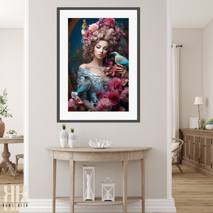 French Versailles Aristocratic Woman Wall Art - 10