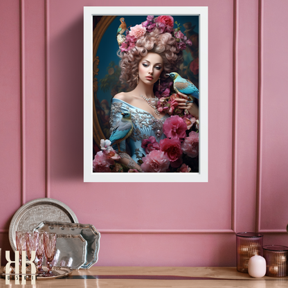 French Versailles Aristocratic Woman Wall Art - 10