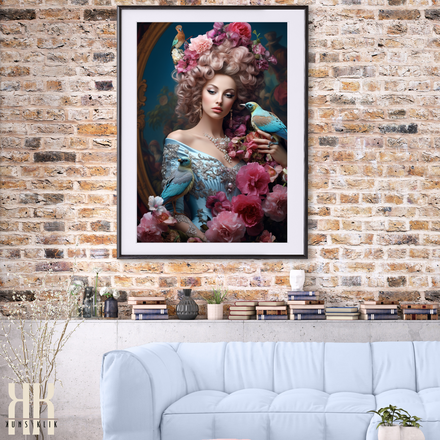 French Versailles Aristocratic Woman Wall Art - 10