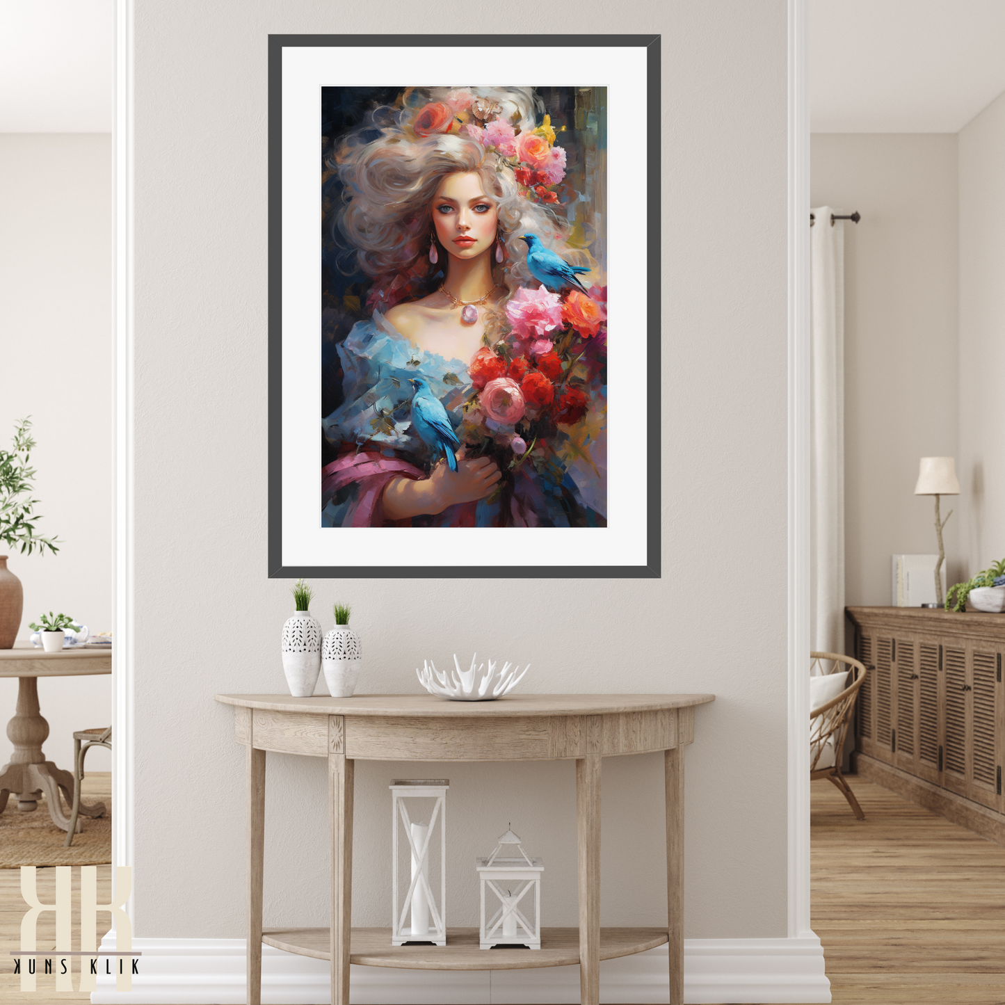 French Versailles Aristocratic Woman Wall Art - 11