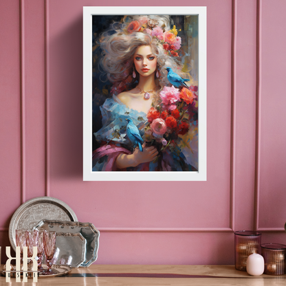 French Versailles Aristocratic Woman Wall Art - 11