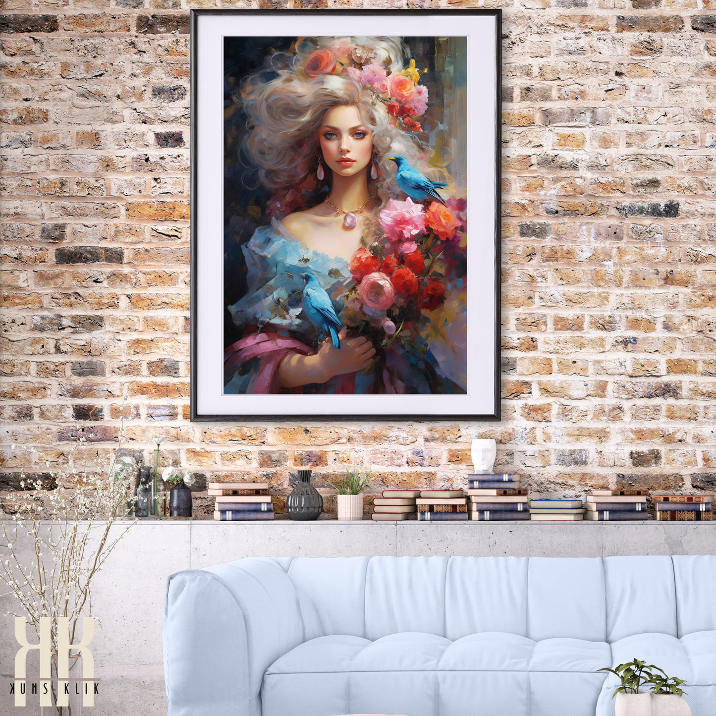 French Versailles Aristocratic Woman Wall Art - 11