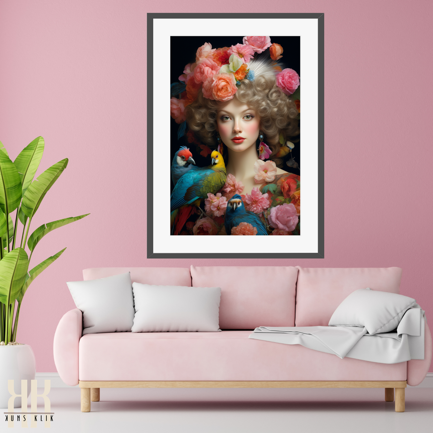 French Versailles Aristocratic Woman Wall Art - 12