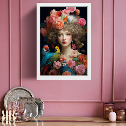 French Versailles Aristocratic Woman Wall Art - 12