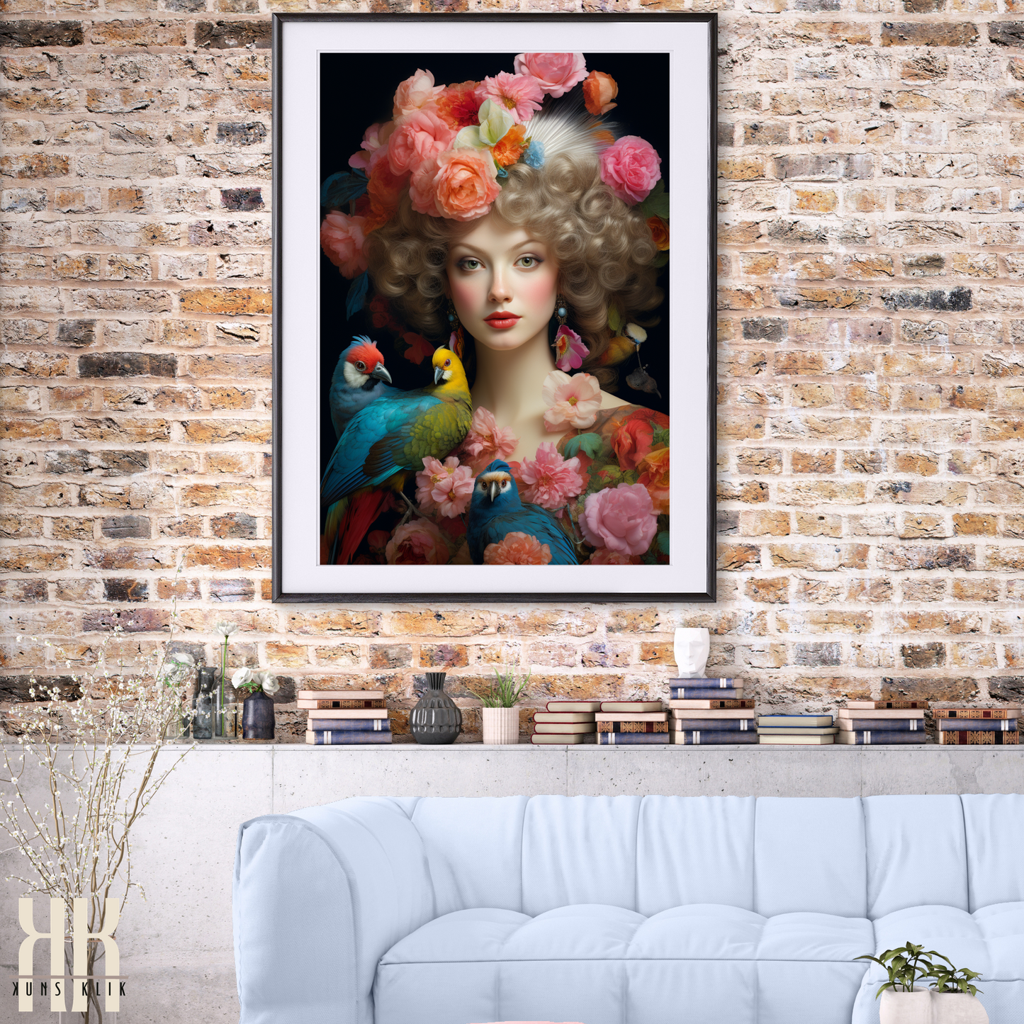 French Versailles Aristocratic Woman Wall Art - 12