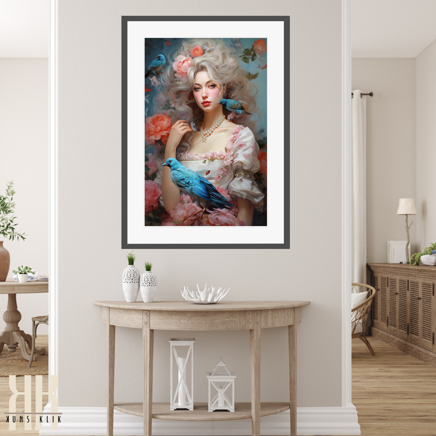 French Versailles Aristocratic Woman Wall Art - 2