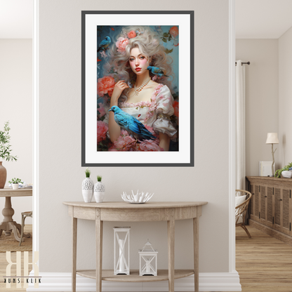 French Versailles Aristocratic Woman Wall Art - 2