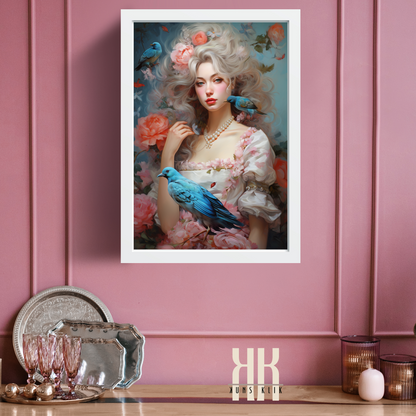 French Versailles Aristocratic Woman Wall Art - 2