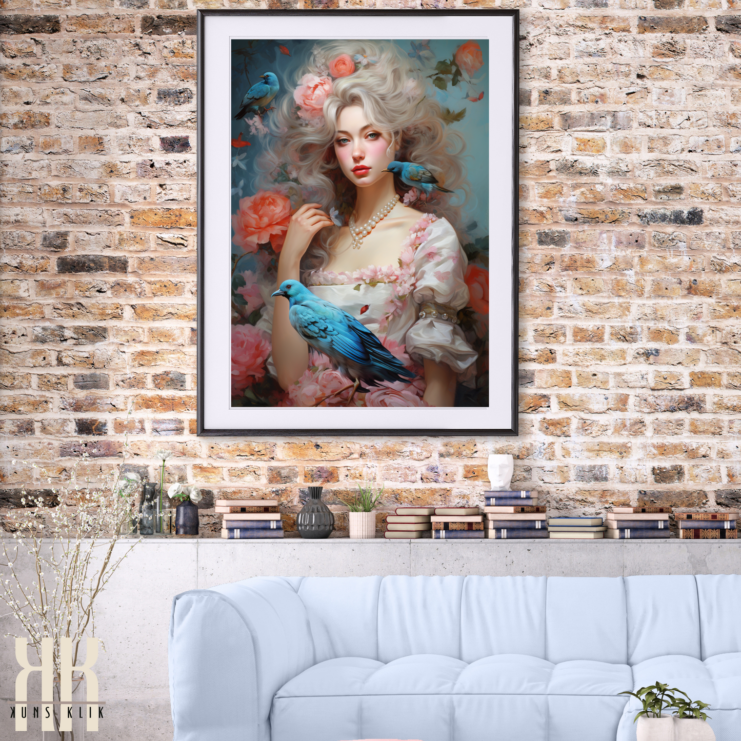 French Versailles Aristocratic Woman Wall Art - 2