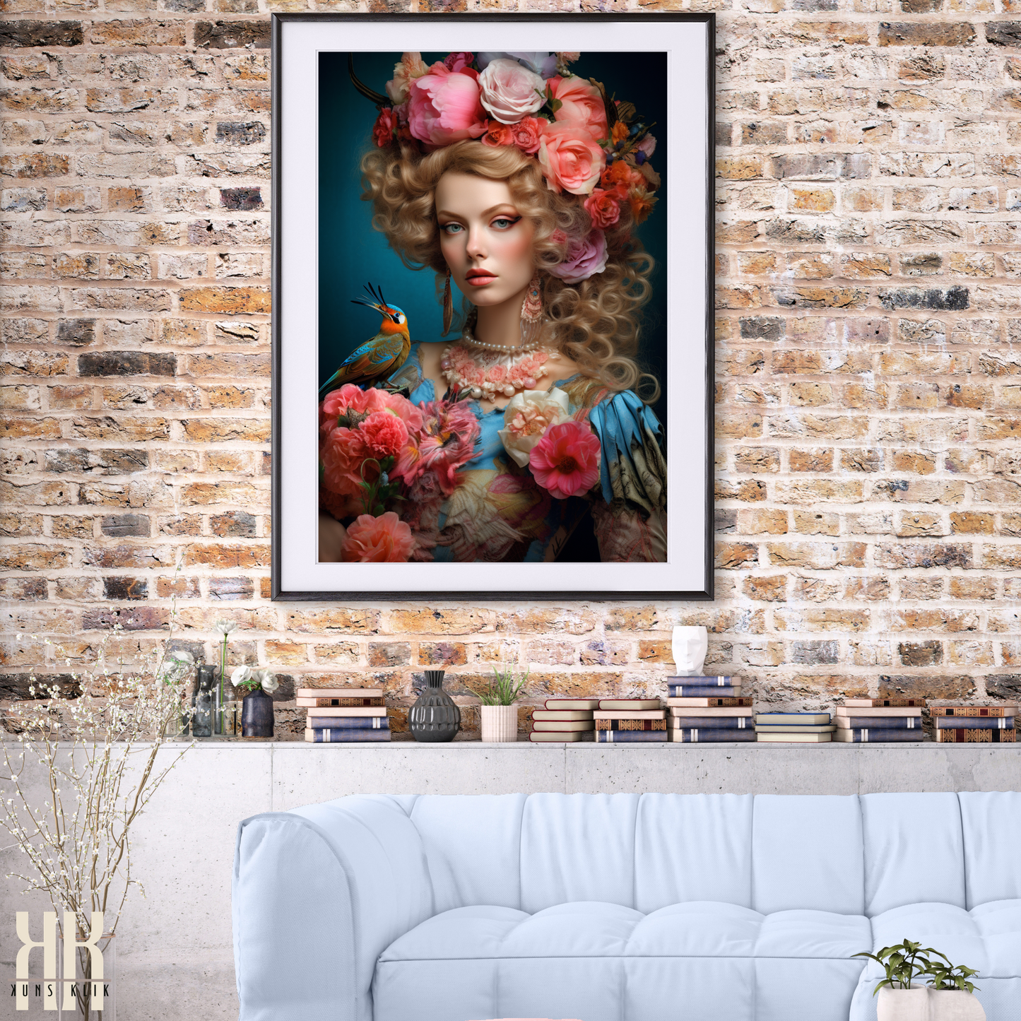 French Versailles Aristocratic Woman Wall Art - 4