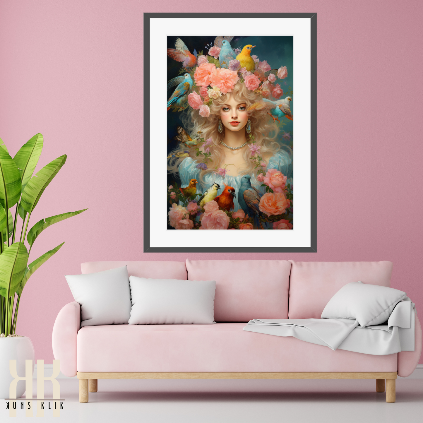 French Versailles Aristocratic Woman Wall Art - 7