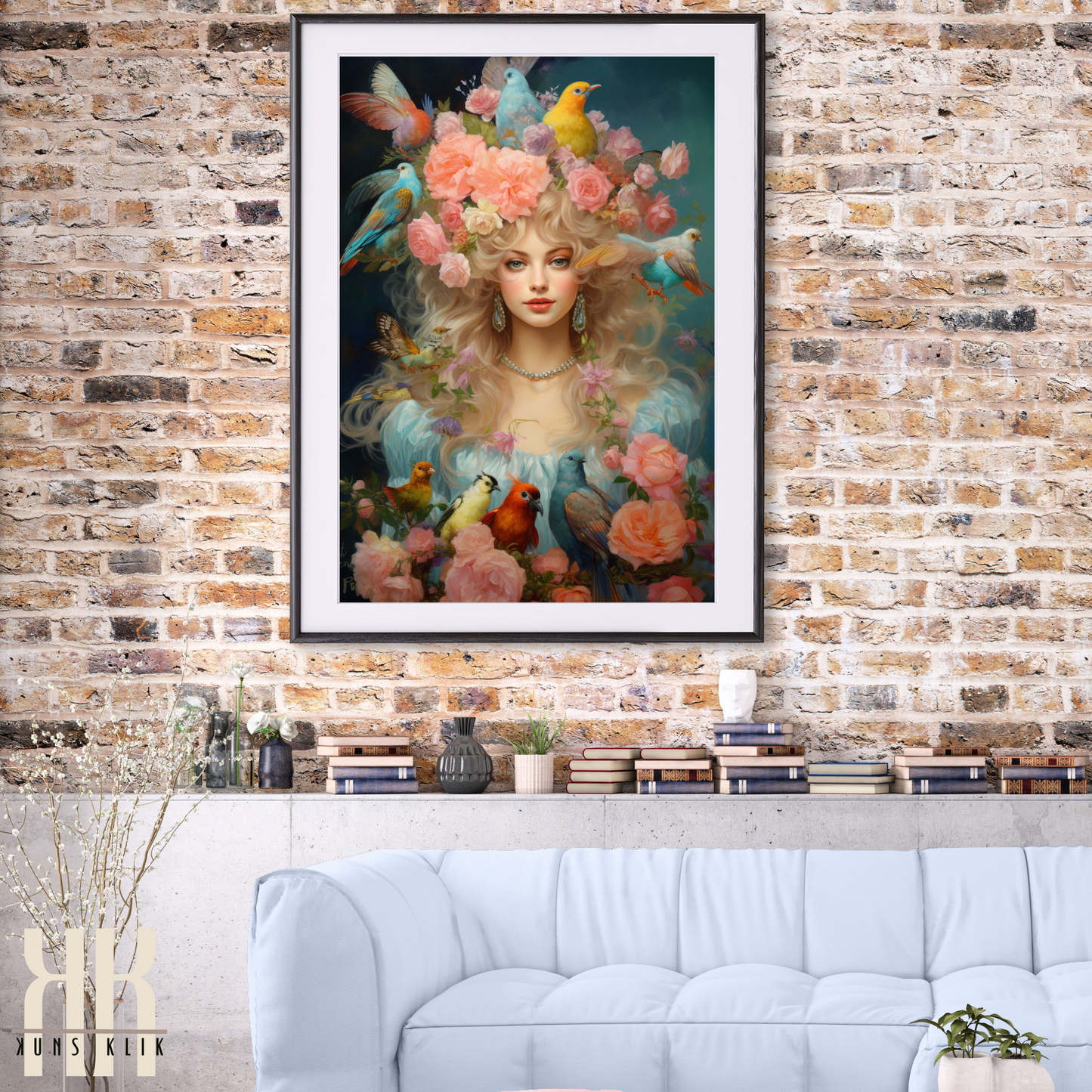 French Versailles Aristocratic Woman Wall Art - 7