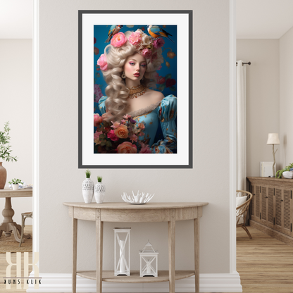 French Versailles Aristocratic Woman Wall Art - 8