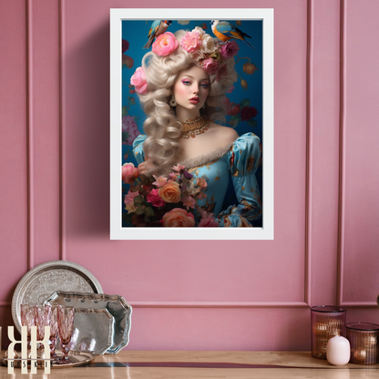 French Versailles Aristocratic Woman Wall Art - 8