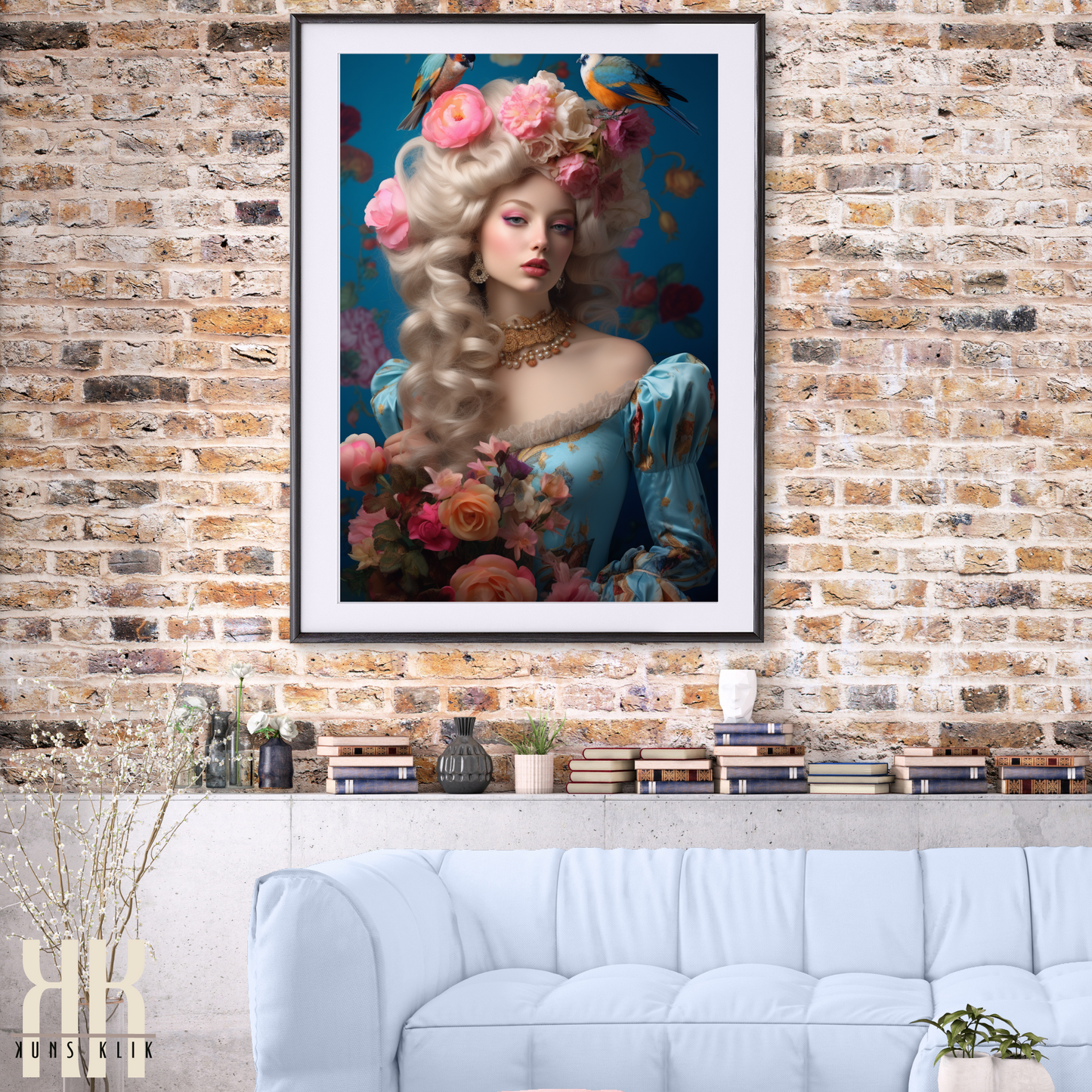 French Versailles Aristocratic Woman Wall Art - 8