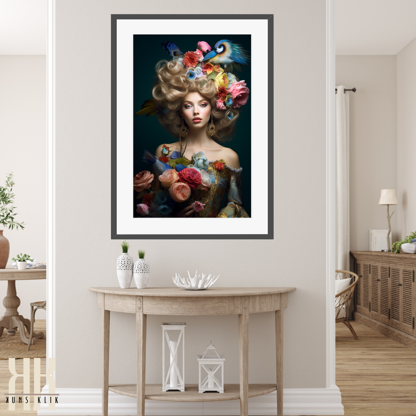 French Versailles Aristocratic Woman Wall Art - 9