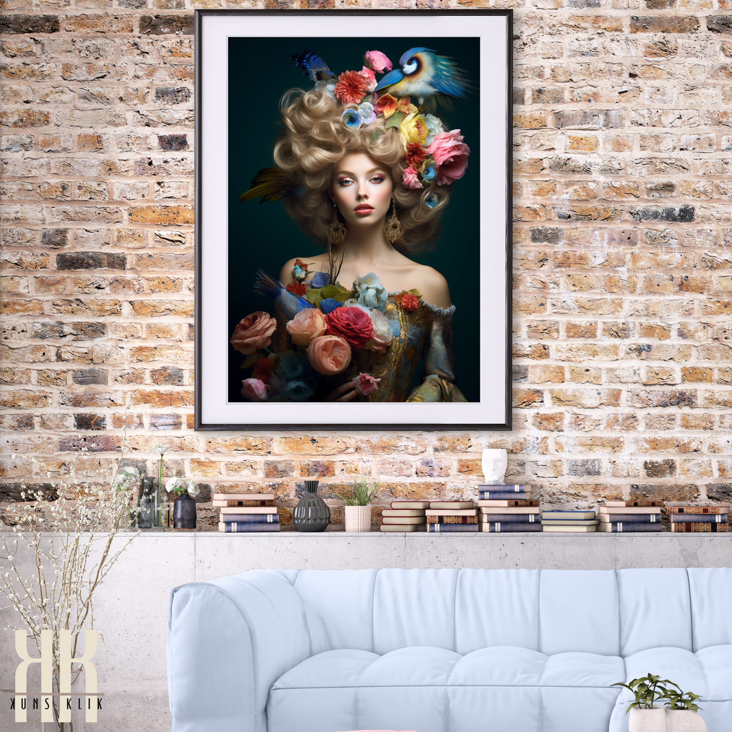 French Versailles Aristocratic Woman Wall Art - 9