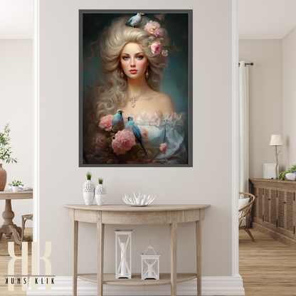 French Versailles Aristocratic Woman Wall Art - 1