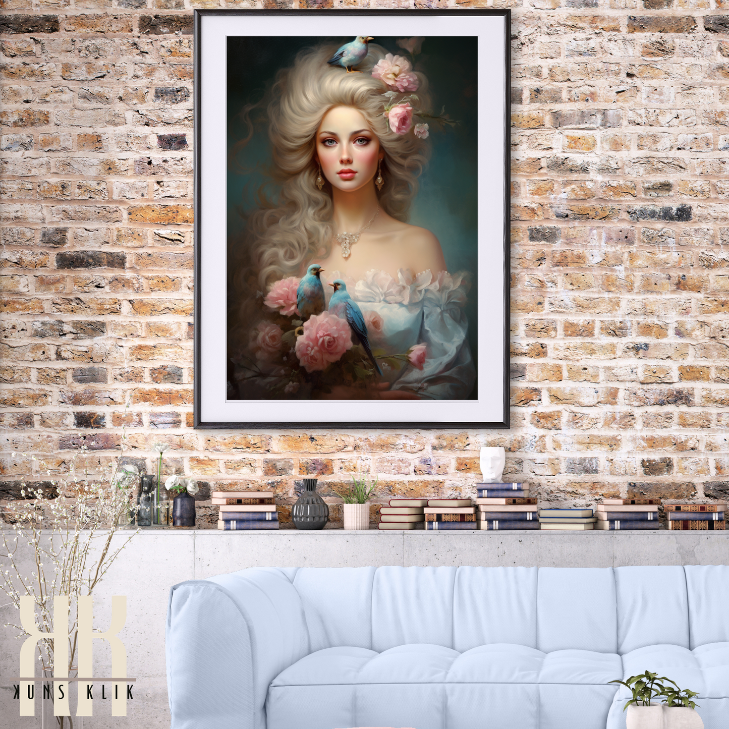 French Versailles Aristocratic Woman Wall Art - 1