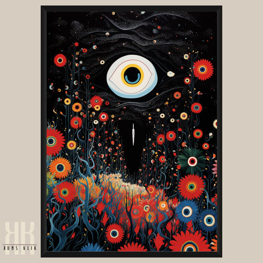 Weird Psychedelic Eye Art Print