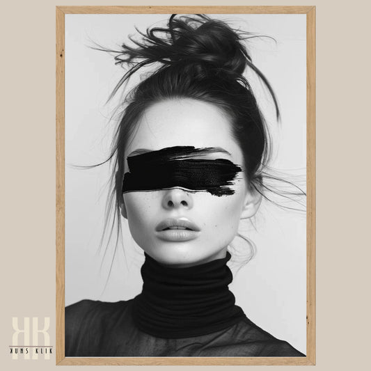 High Fashion Black and White Art Print