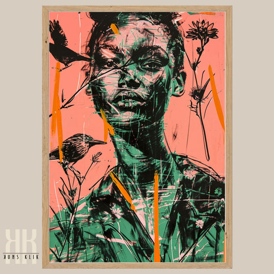 Colourful Floral and Fashion-Inspired Art