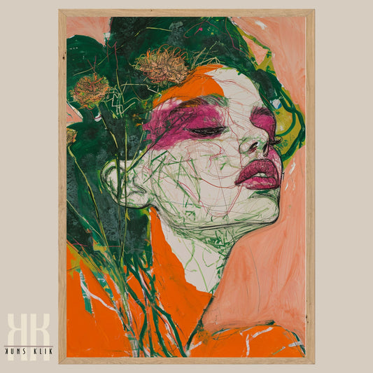 Colorful Floral and Fashion-Inspired Art