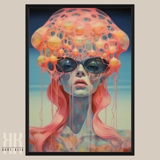 Surrealism Neon Trippy Wall Art