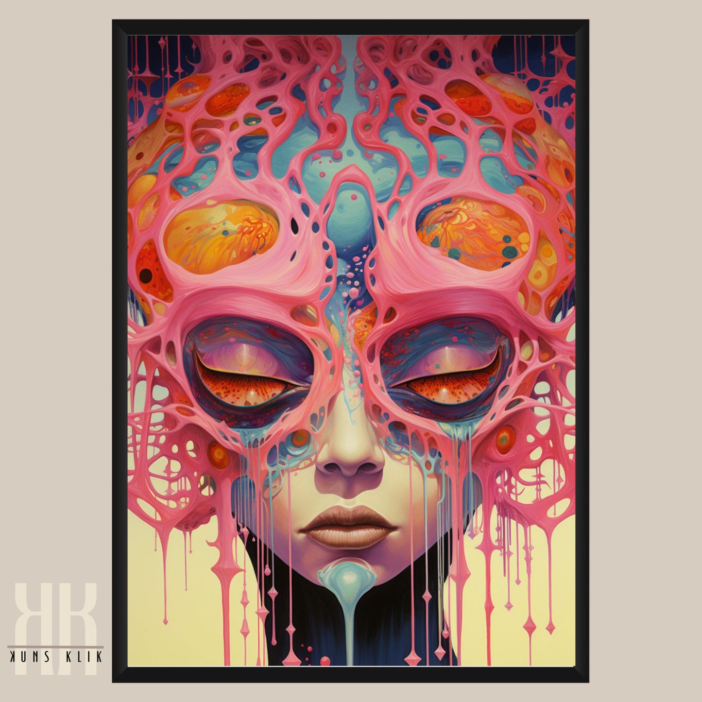 Otherworldly Surreal Portrait Painting Print