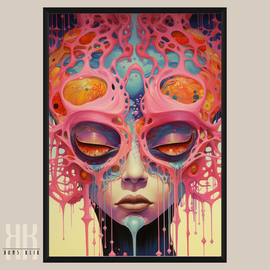Otherworldly Surreal Portrait Painting Print