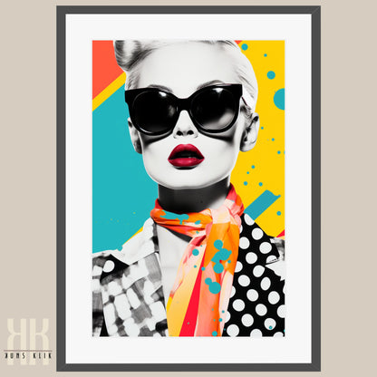Vibrant Pop Art Fashion Print