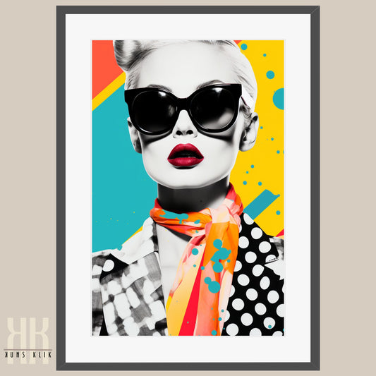 Vibrant Pop Art Fashion Print
