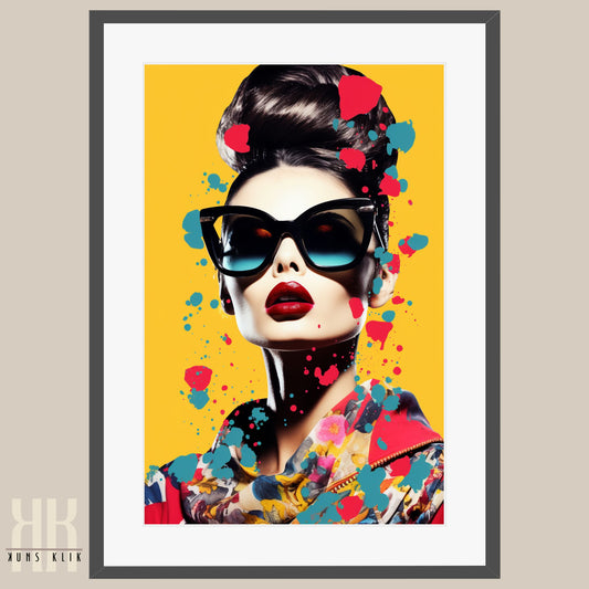 Retro-Chic Fashion Pop Art Print