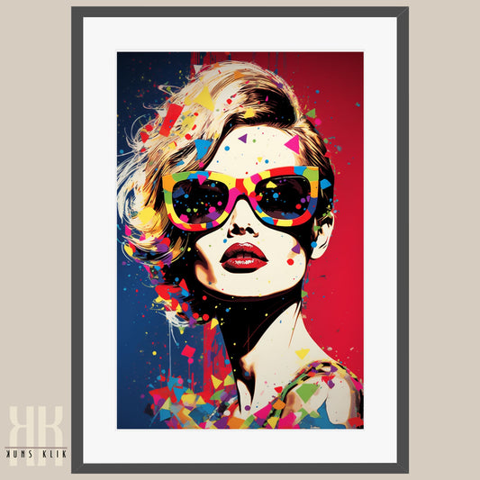 Bold Contrast Pop Art Portrait