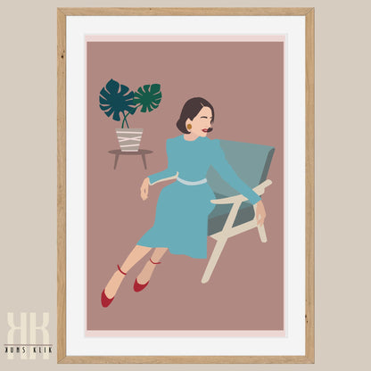 Boho Fashion Woman Art Print - 10