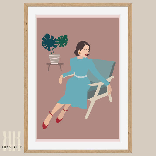 Boho Fashion Woman Art Print - 10