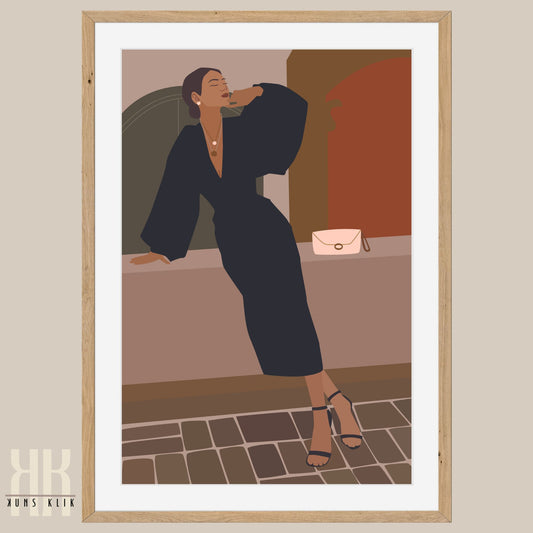 Boho Fashion Woman Art Print - 4