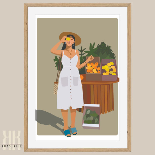 Boho Fashion Woman Art Print - 6